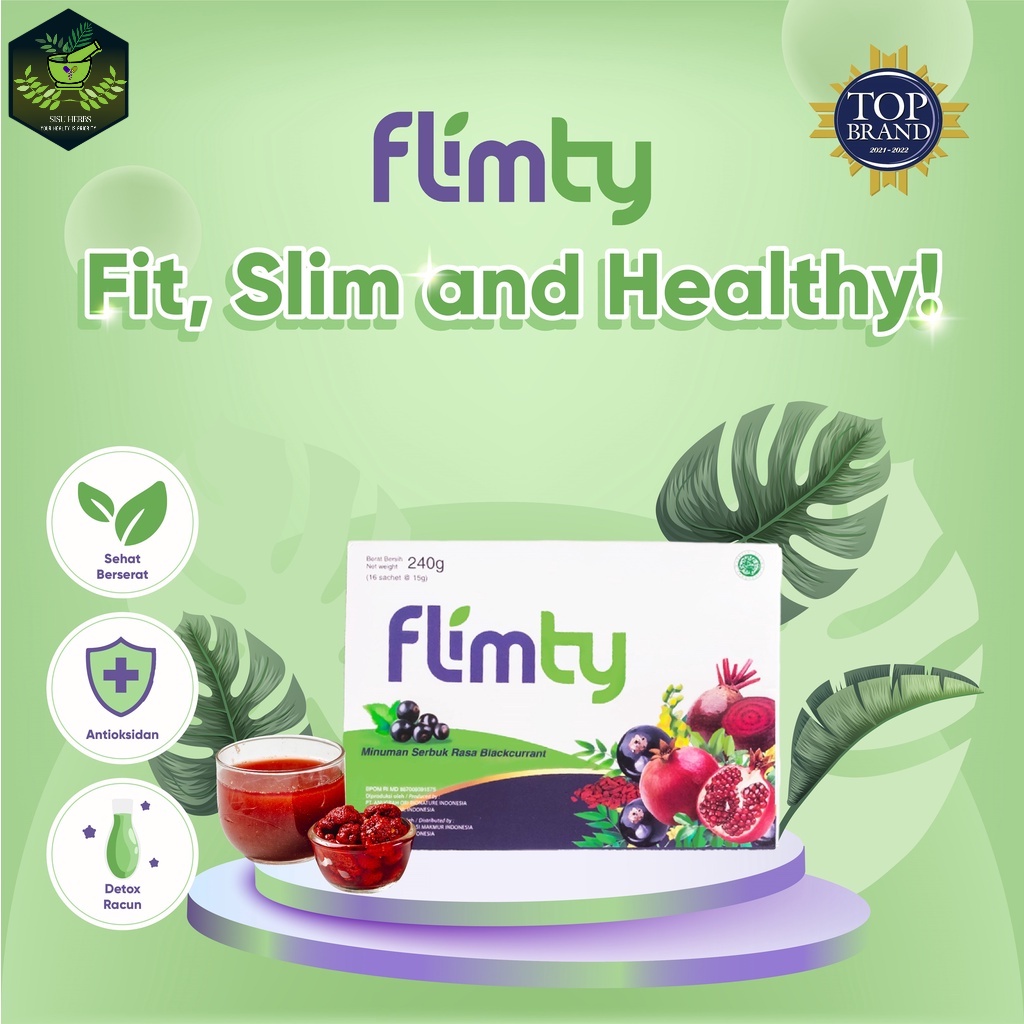Flimty Fiber - 1 Box (isi 16 sachet) Antioksidan ORIGINAL