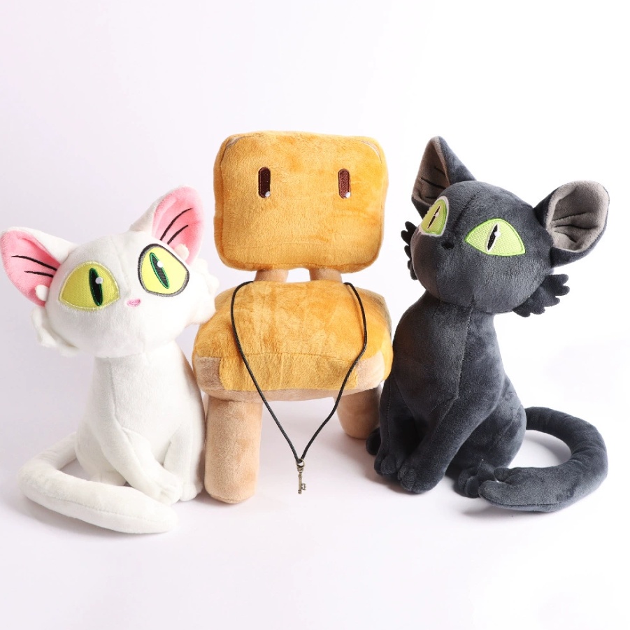Suzume No Tojimari Mainan Mewah Anime Iwato Suzume Munakata Souta Boneka Mainan Kursi Boneka Kucing Hitam Anak Laki-Laki Perempuan Mainan Lembut