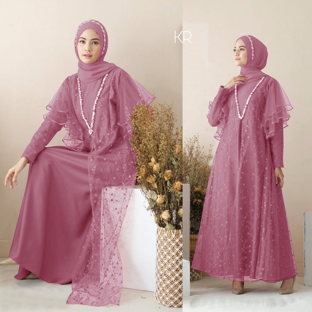 Baju Dress Gamis Syari syar'i asdf Wanita Remaja Dan Ibu Ibu Jumbo Terbaru 2021 murah Kekinian