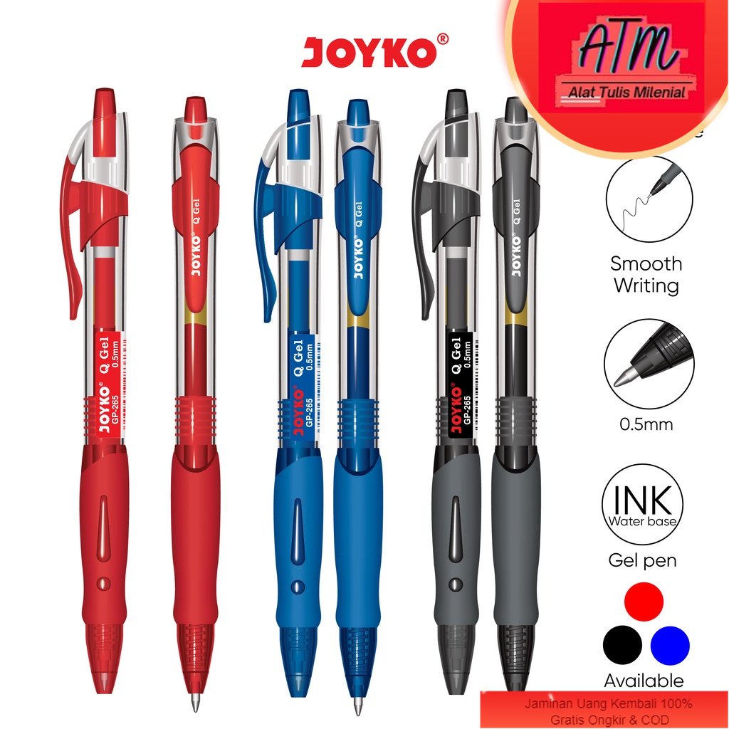 

Gel Pen Pulpen Pena Joyko GP-265 Q Gel 0.5 mm