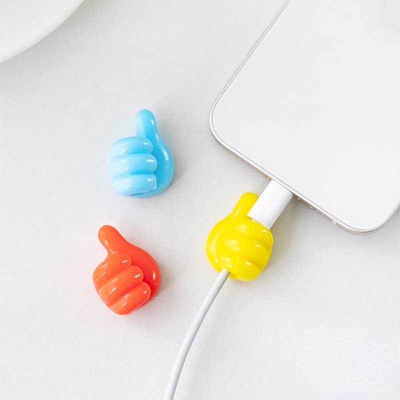 Kait Multifungsi / Hook Tempel Gantung 3D Kait Jempol Lucu Jalur Data Kantor Klip Kabel Wire Desk Organizer / Kait Jempol / Klip Kabel