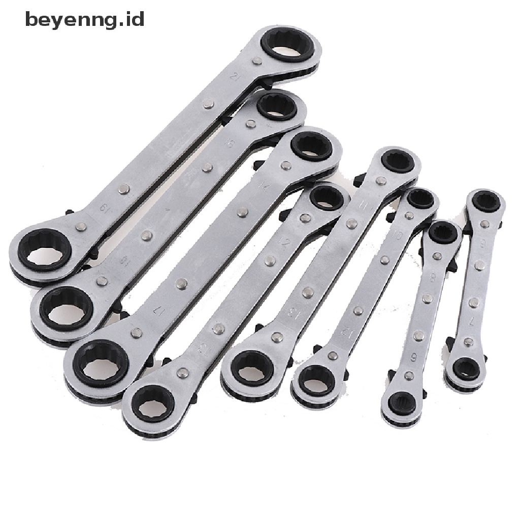 Beyen 6-21mm metric offset torque wrench set double ratchet wrench spanner Alat ID