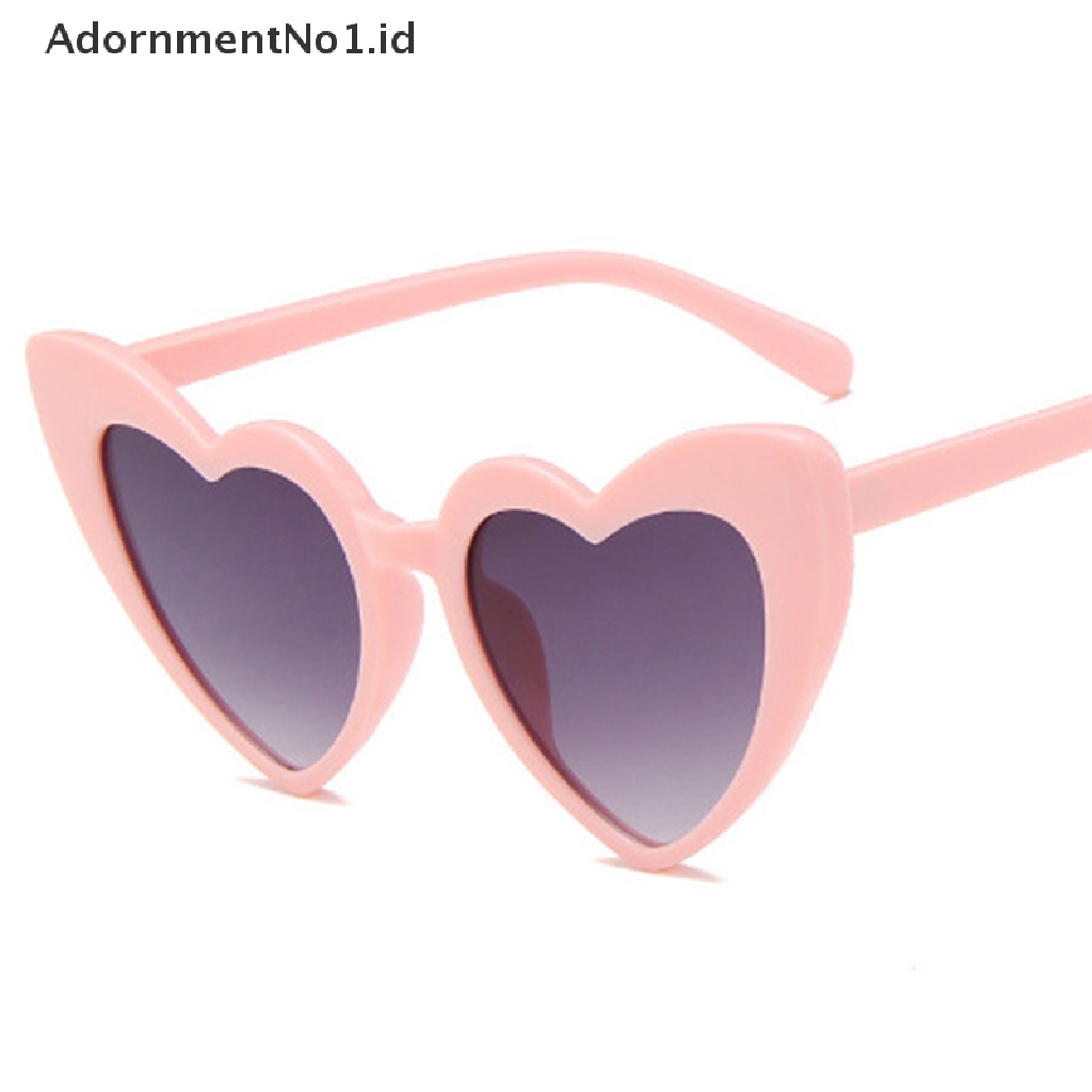 [AdornmentNo1] Heart Sunglasses Women Brand Designer Mata Kucing Kacamata Matahari Perempuan Retro [ID]