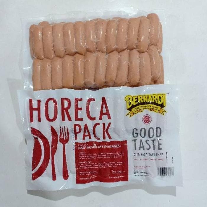 

BERNARDI SOSIS HORECA 1kg 48p breakfast beef sosis sapi