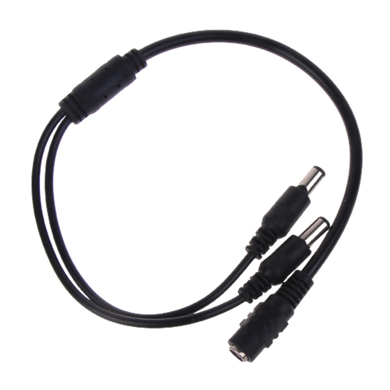 Cre High-quality 1Female to 2Male 5.5mmx2.1mm DC Power Supply Cable Y Splitter Adapter Kabel Maksimal 120W Splitter Cord