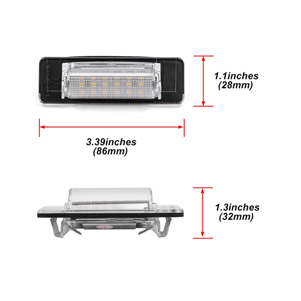 2pcs Lampu Plat Nomor Plat LED Lampu Untuk Benz E-Class W210 E200 E220 E320 E430 C-Class W202 C200 C220 C230 C240 C280