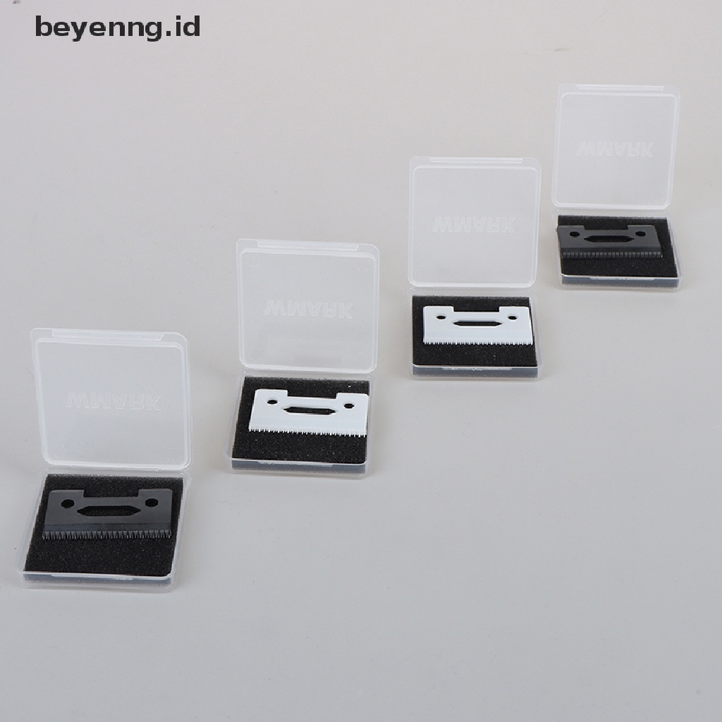 Beyen 2Pc 2Hole Stagger-Tooth Ceramic Movable Blade Cordless Clipper Replaceable Blade ID