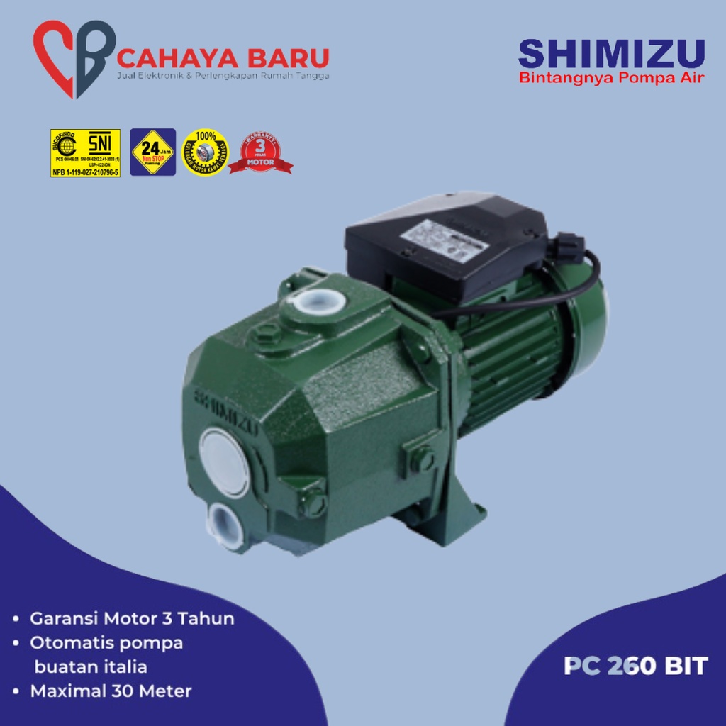 SHIMIZU PC 260BIT POMPA AIR OTOMATIS