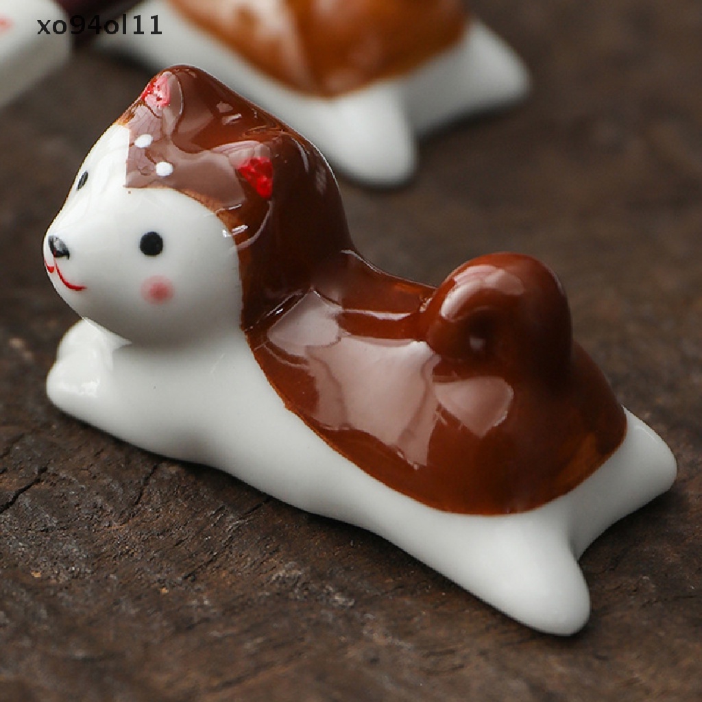 Xo Animal Cute Dog Chop Rest Keramik Holder Japanese Ramen Chop Bantal OL
