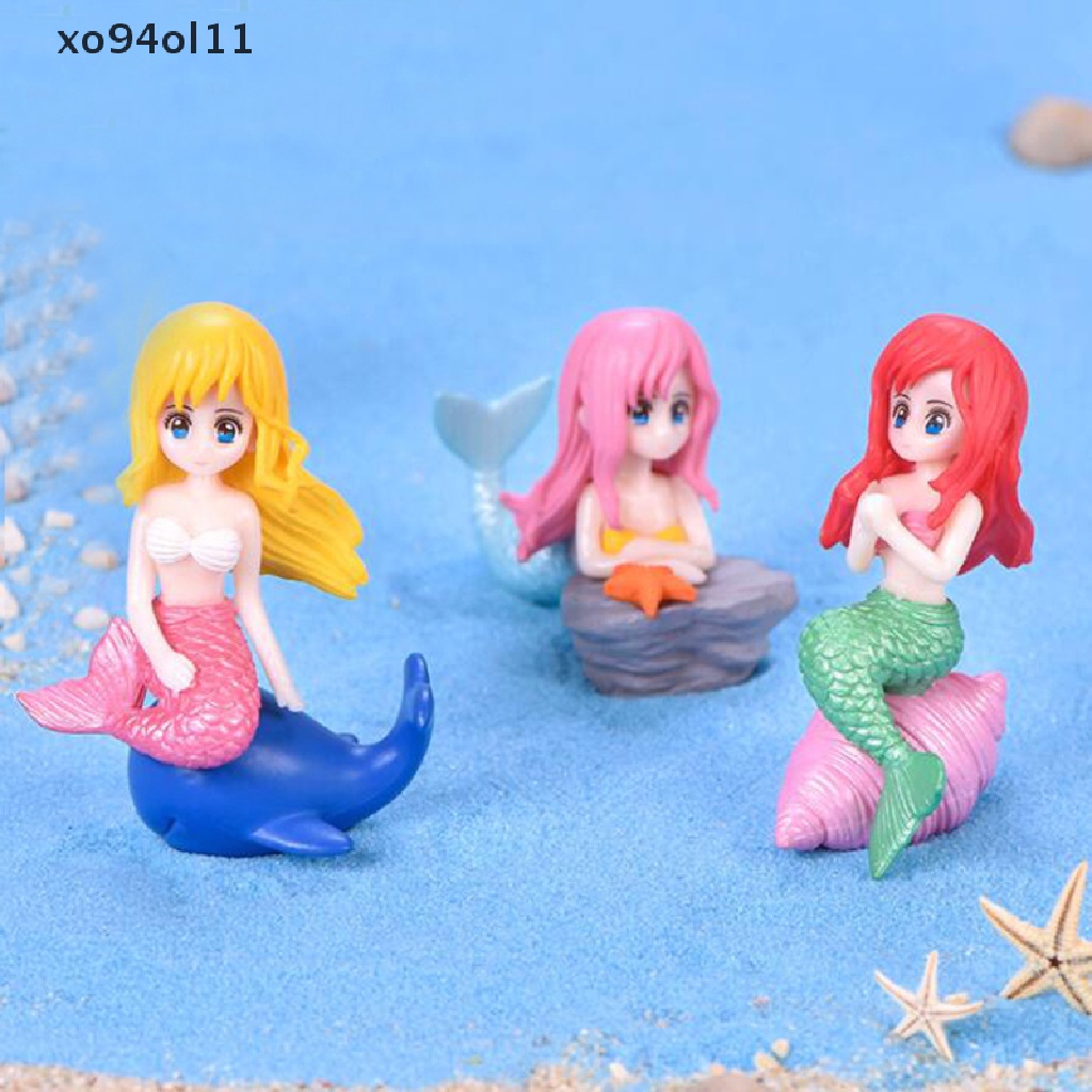 Xo Mermaid Mini Miniatur Peri Taman Hiasan Dekorasi Pot Craft Dekorasi Rumah Boneka OL