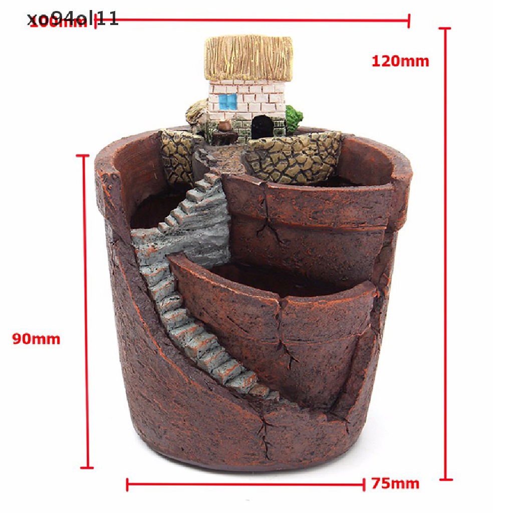 Xo Sky Garden House Herb Flower Basket Planter Pot Palung Kotak Tempat Tidur OL