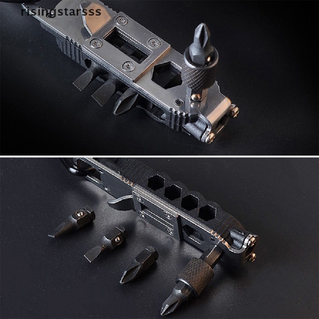 Rsid Span-new Gantungan Kunci Mini al Outdoor Portable Stainless Steel Pocket Tools Jelly