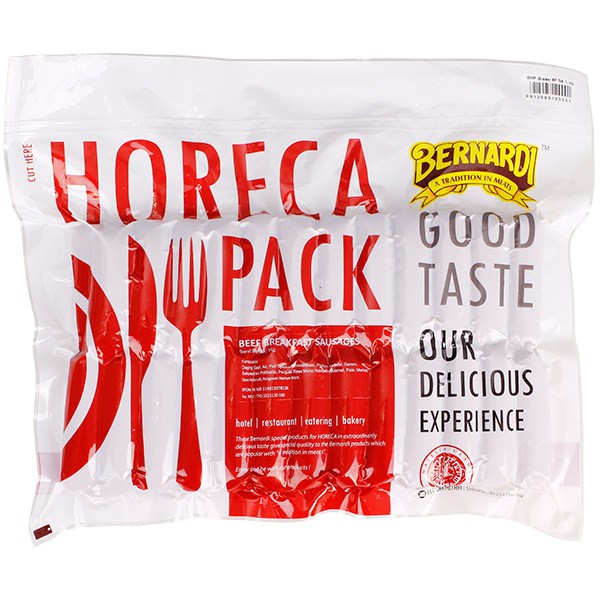 

BERNARDI HORECA PACK BEEF BREAKFAST SAUSAGE 1 KG