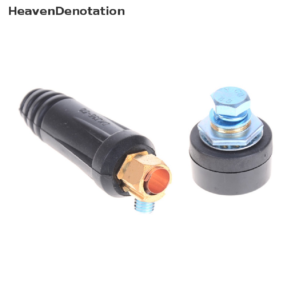 [HeavenDenotation] 1set DKJ35-50 Quick Fitg Male Female Konektor Plug Adaptor Mesin Las HDV