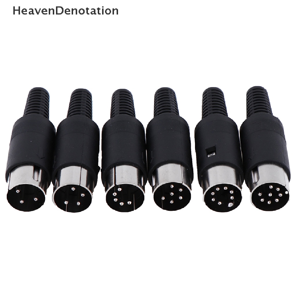 [HeavenDenotation] Konektor Soket Colokan Din3 /4,5,6,7 /8 PIN Male/Female Dudukan Kabel Sasis HDV