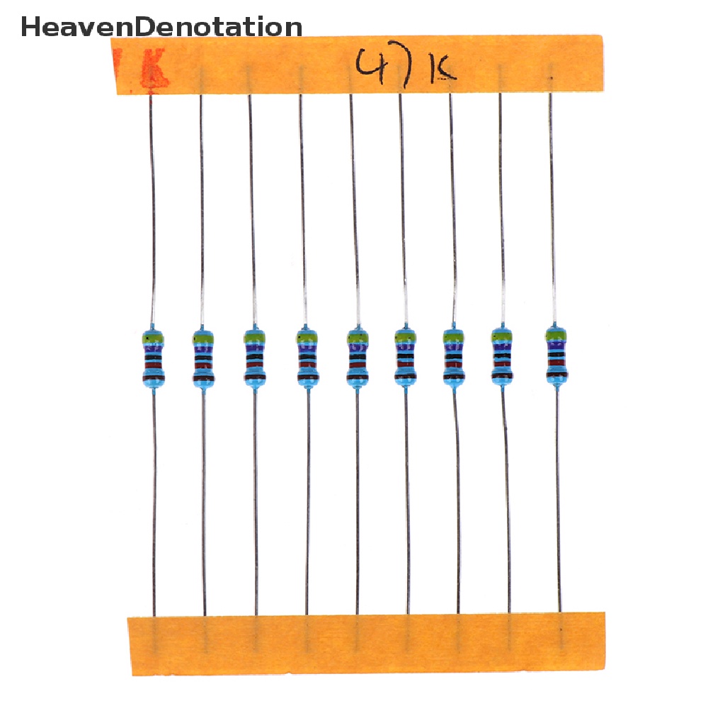 [HeavenDenotation] 300pcs 30nilai Setiap Nilai Resistor Metal Film Paket1/4W Resistor Aneka Kit HDV