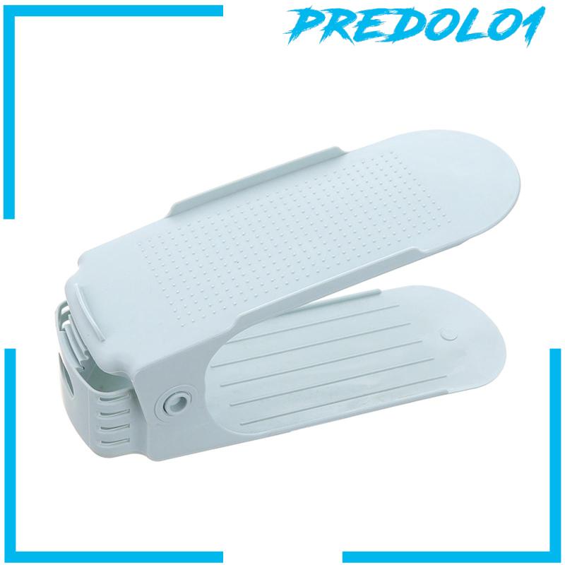 [Predolo1] Shoes Shelf Rak Tempat Penyimpanan Sepatu Slot Organizer Double Layer Untuk Lemari Toko Pakaian