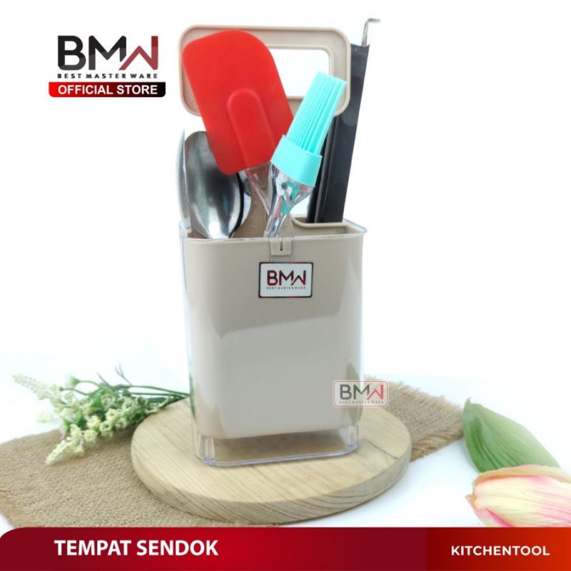 (COD) BMW TEMPAT SENDOK GARPU MAKAN CUTLERY WARNA DENGAN SEKAT PLASTIK istanaonlineku