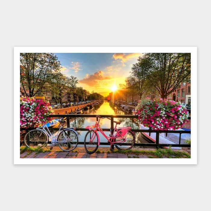Pintoo Jigsaw Puzzle Beautiful Sunrise over Amsterdam 1000pcs H1770