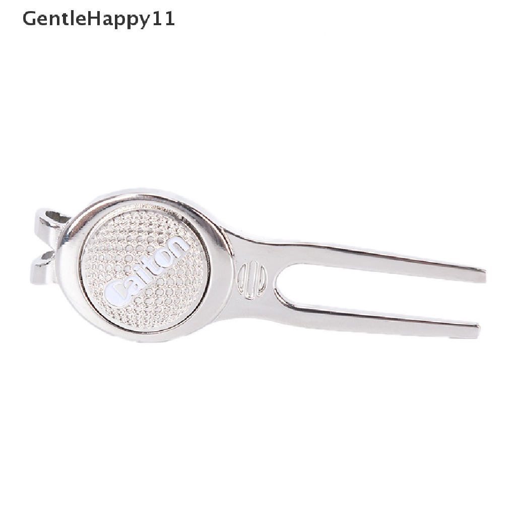 Gentlehappy 1Pcs Alat Reparasi Golf Golf Divot Repair Tool Magnet Dengan Klip Penanda Golf id