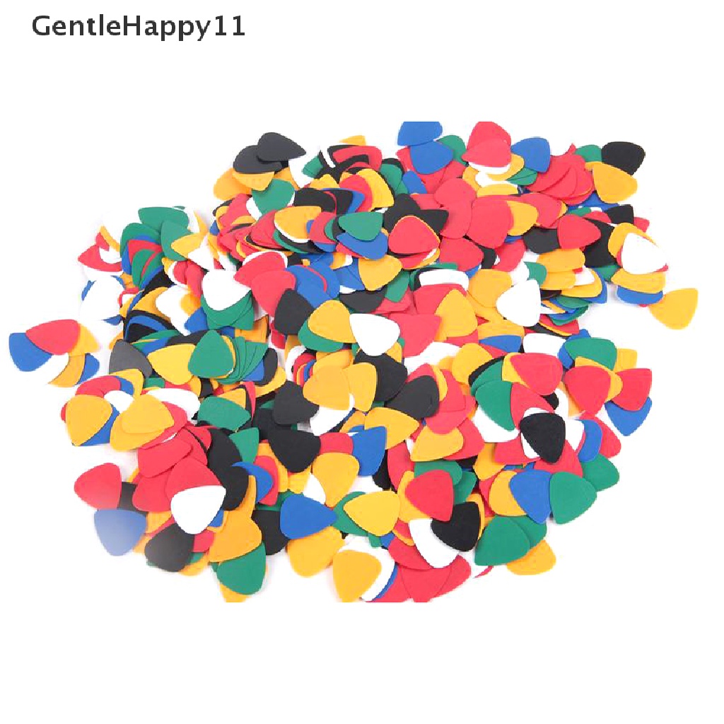 Gentlehappy 100 Pcs ABS Acoustic Ukulele Bass Gitar Elektrik Picks Plectrums Aksesoris id