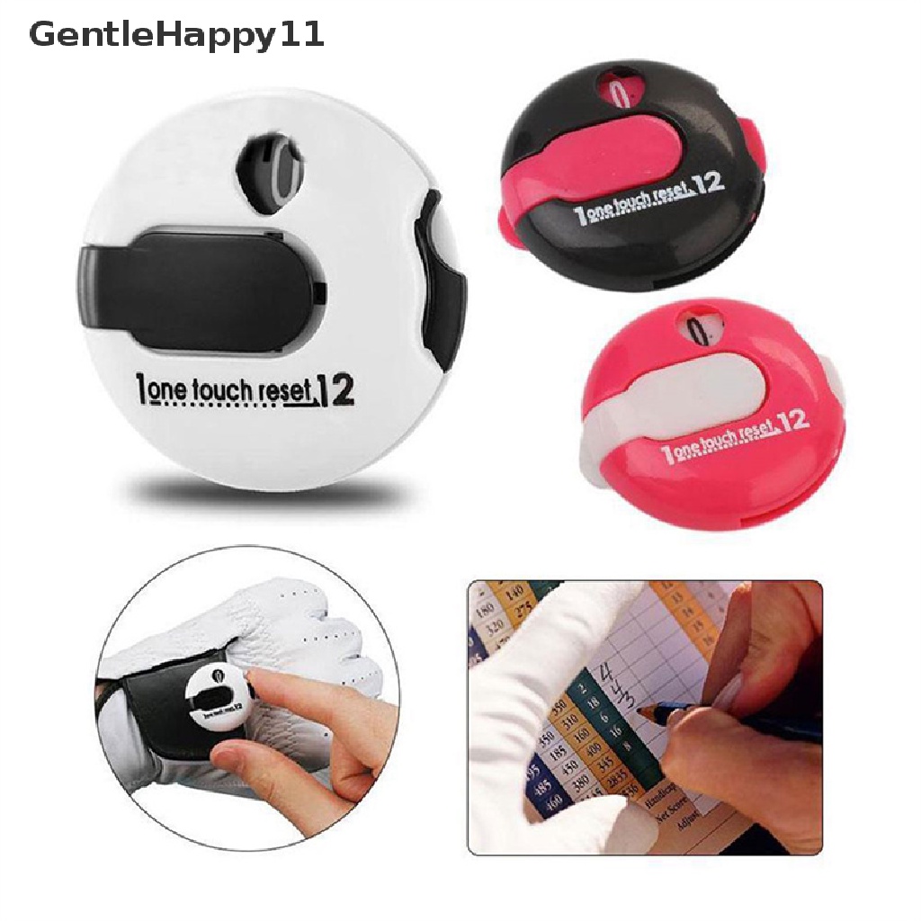 Gentlehappy Topi Golf Bulat Klip Scoring Device Mini Golf Score Stroke Counter Simple id