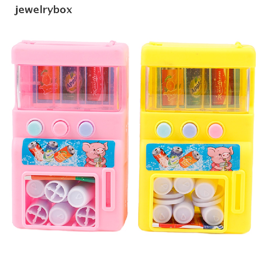 [jewelrybox] Simulasi Mesin Penjual Dengan Koin Minuman Pretend Play Mainan Edukasi Anak Butik