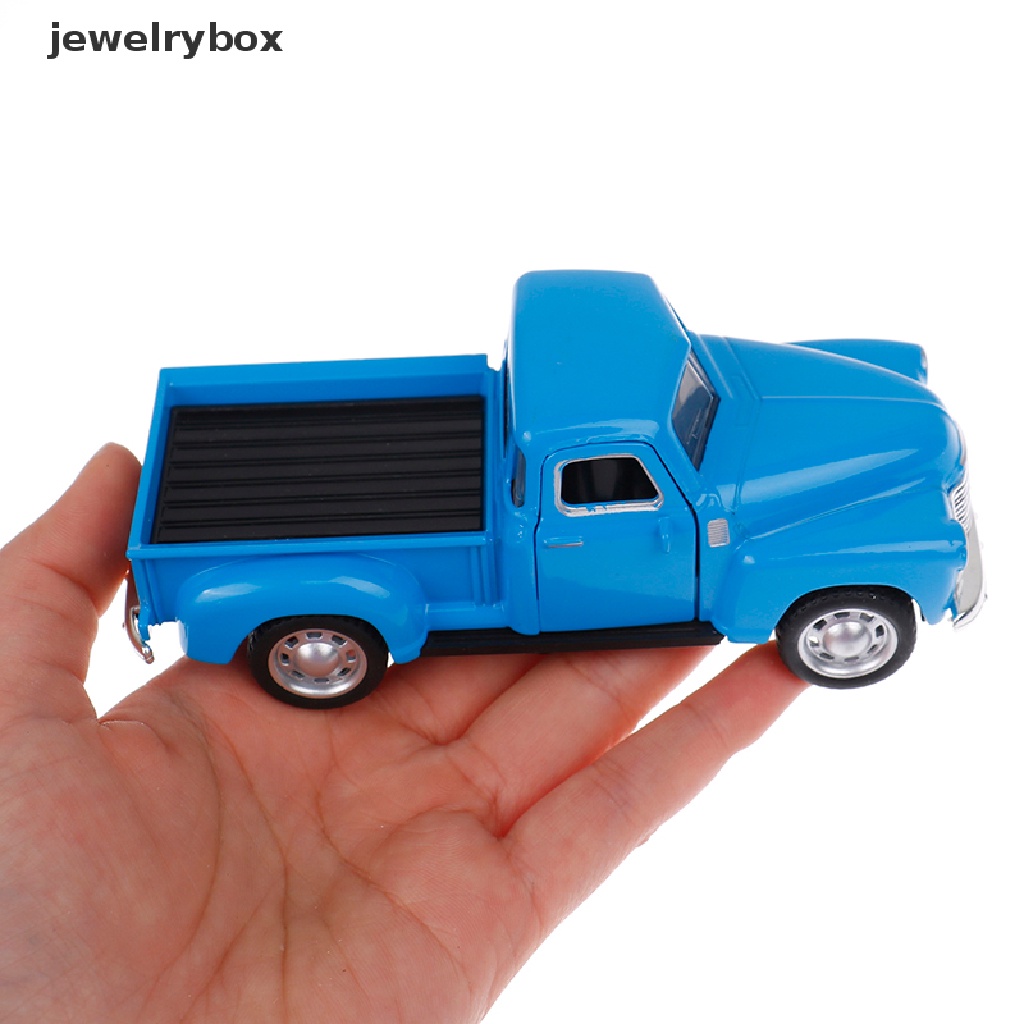 [jewelrybox] 1: 32 Klasik Rustic Vintage Alloy Pickup Truck Vintage Pull-Back Model Mobil Mainan Butik