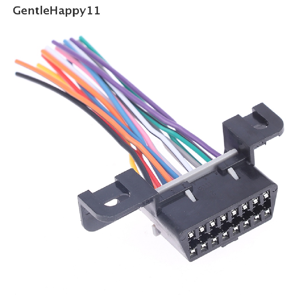 Gentlehappy 16pin OBD2 Kabel Female Extension Connector OBD 2kabel Adaptor id