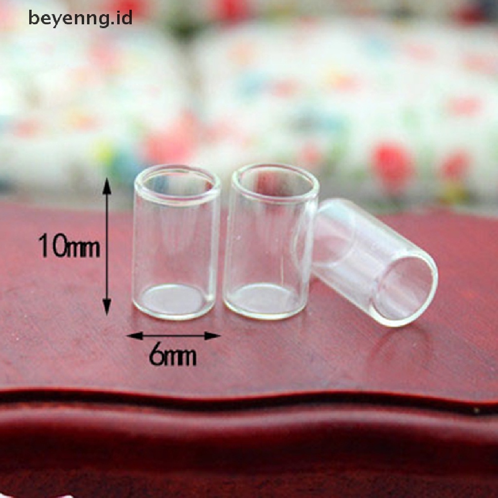 Beyen 4pcs/set Mainan Bening Dapur Bistro Miniatur Resin Model Cangkir Kaca Untuk Rumah Boneka ID