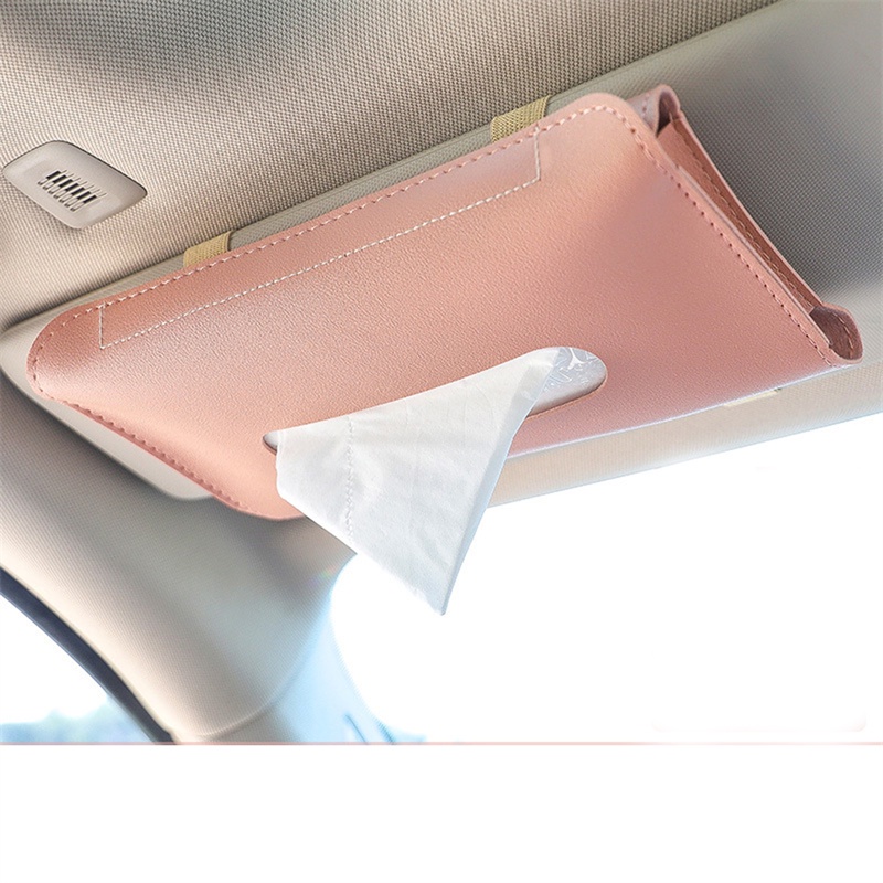 [AYBX] Kotak Tisu Mobil Tissue Box Handuk Set Car Sun Visor Holder Auto interior Storage Dekorasi Untuk interior Aksesoris Mobil