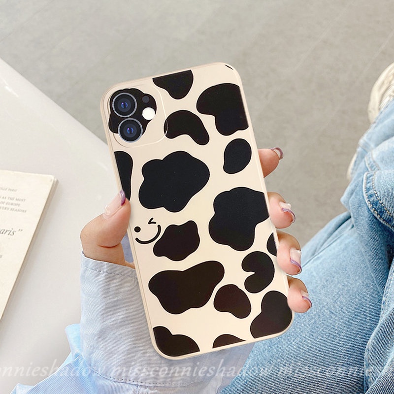 Infinix Smart6 5 4 Plus Note11 12pro 12 G96 8 12 2023 Hot 10Lite 11s 20s 11 9 8 12 12i 20 10t 10s Hot 10 12 11 9 Play Casing Motif Smiley Leopard Anti Jatuh Shockproof Tpu Sarung