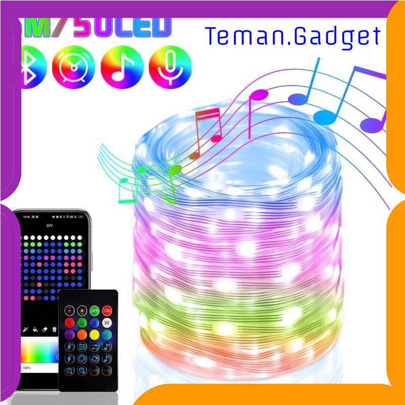 TG - LMP FLOVE Lampu Hias String Lights RGB Smart Bluetooth with Remote Control - FL22