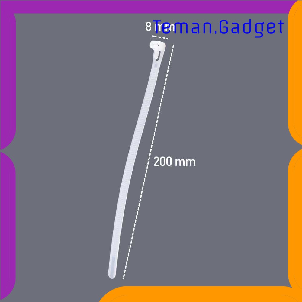 TG - ATK TaffGUARD Kabel Ties Cable Organizer Reusable 8 x 200 mm 100 PCS - NL8
