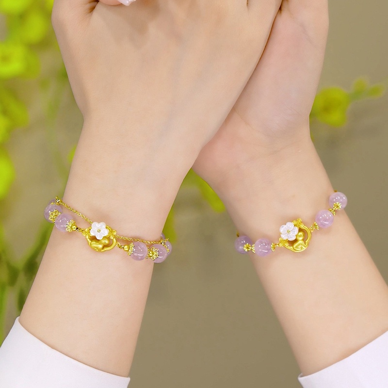 Gelang Bunga Kelinci Bahan Alloy Mutiara Korea Untuk Wanita