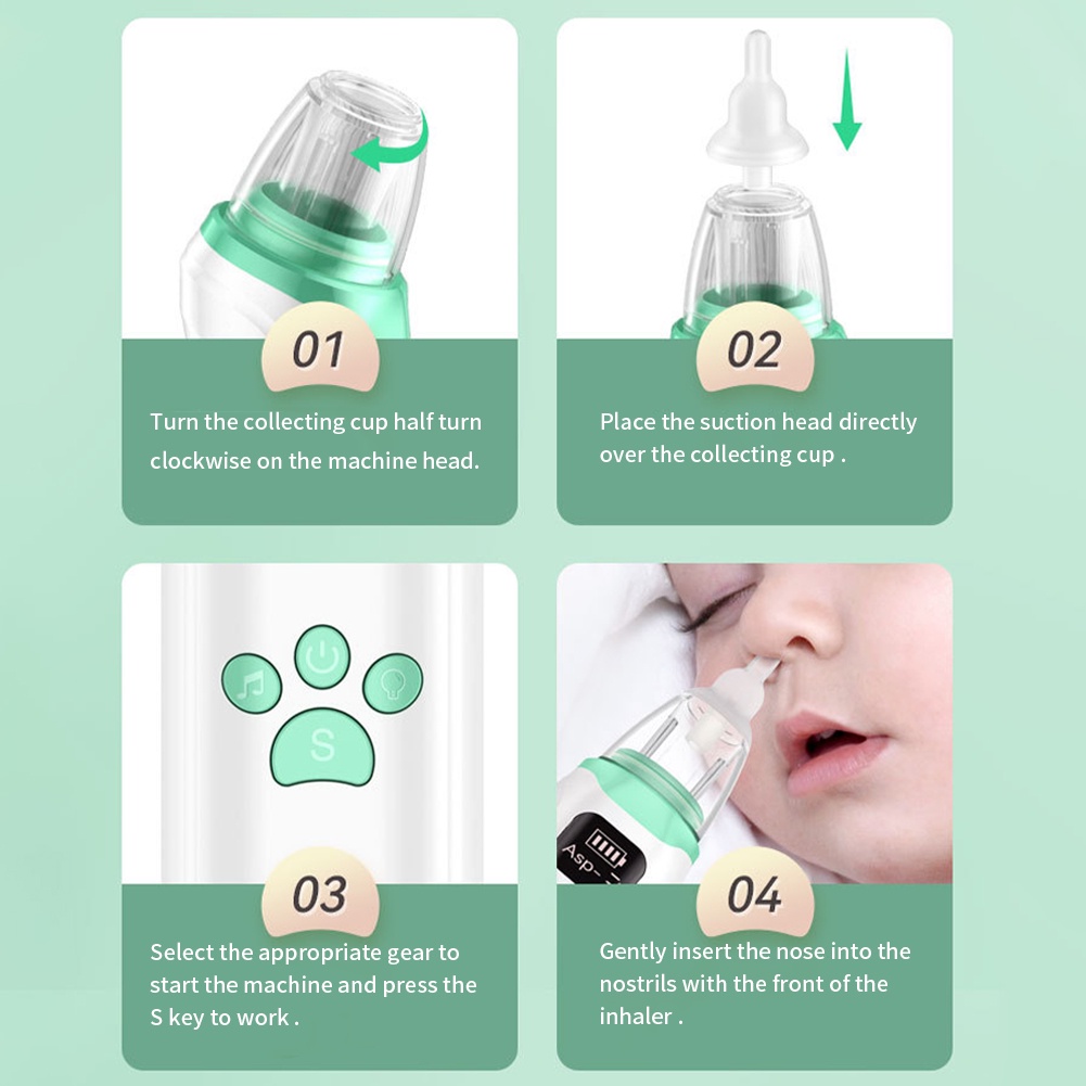 Sedot Ingus Bayi Baby Nasal Aspirator Elektrik Alat Penyedot Ingus Bayi