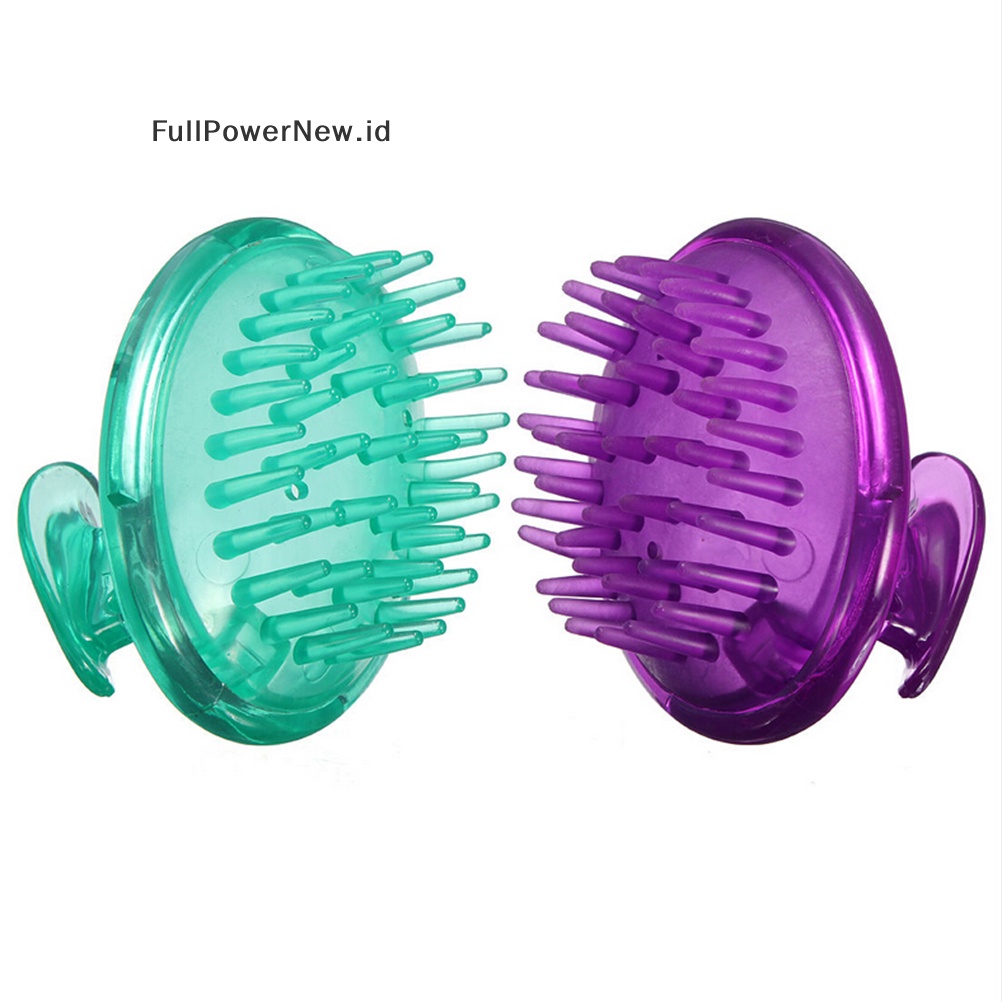 Power Silicone Shampoo Scalp Shower Cuci Tubuh Pijat Rambut Massage Brush Comb ID