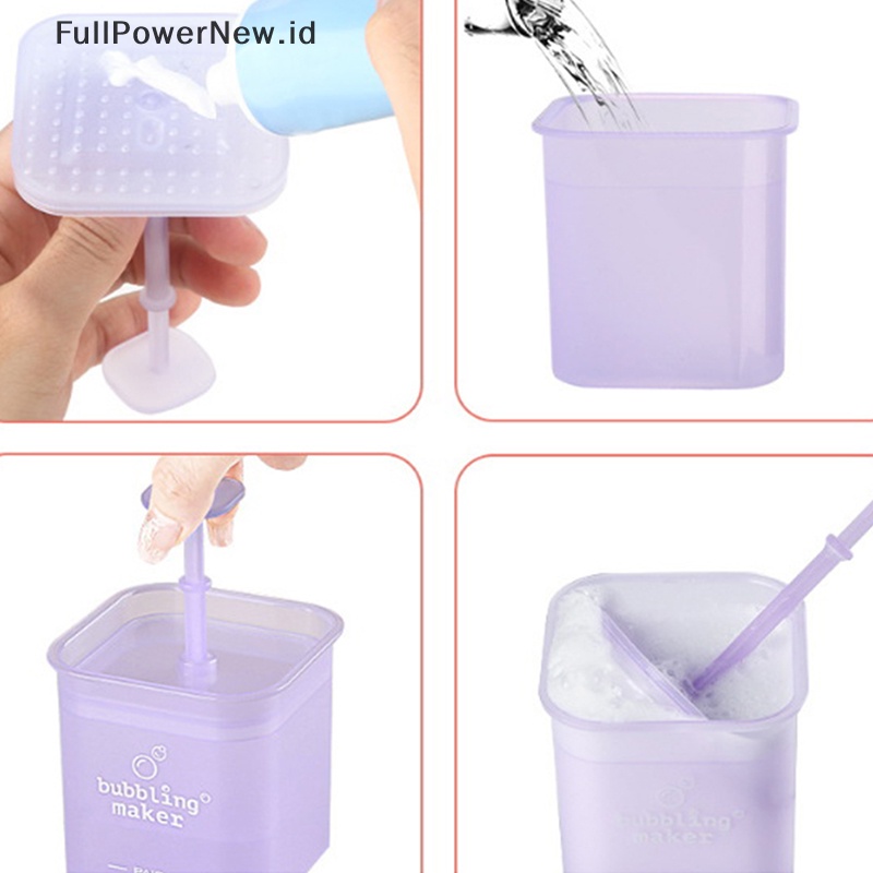 Power Reusable Plastic Bubbling Maker Foaming Alat Pembersih Wajah Shampoo Bubble Foamer ID