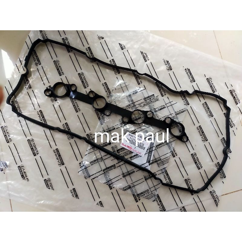 PACKING TUTUP KLEP + BUSI INNOVA HILUK FORTUNER BENSIN 2005 - 2015 ORIGINAL TOYOTA
