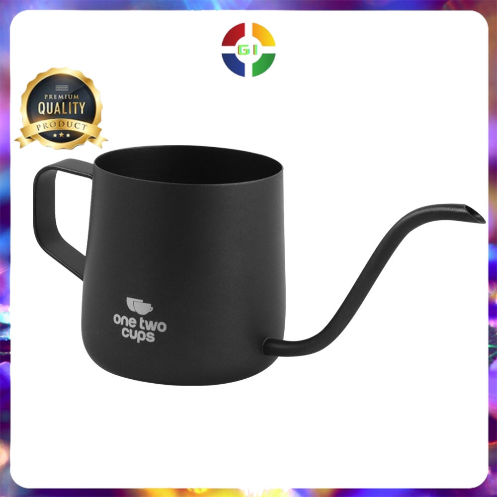 Teko Pitcher Kopi Teapot Kettle Cup Stainless 250 ml Black