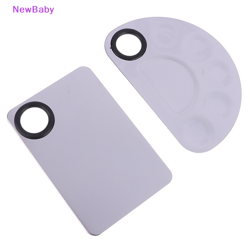 Newbaby Mixer Makeup Nail Art Polish Mixing Plate Foundation Eyeshadow Mixer Palette ID