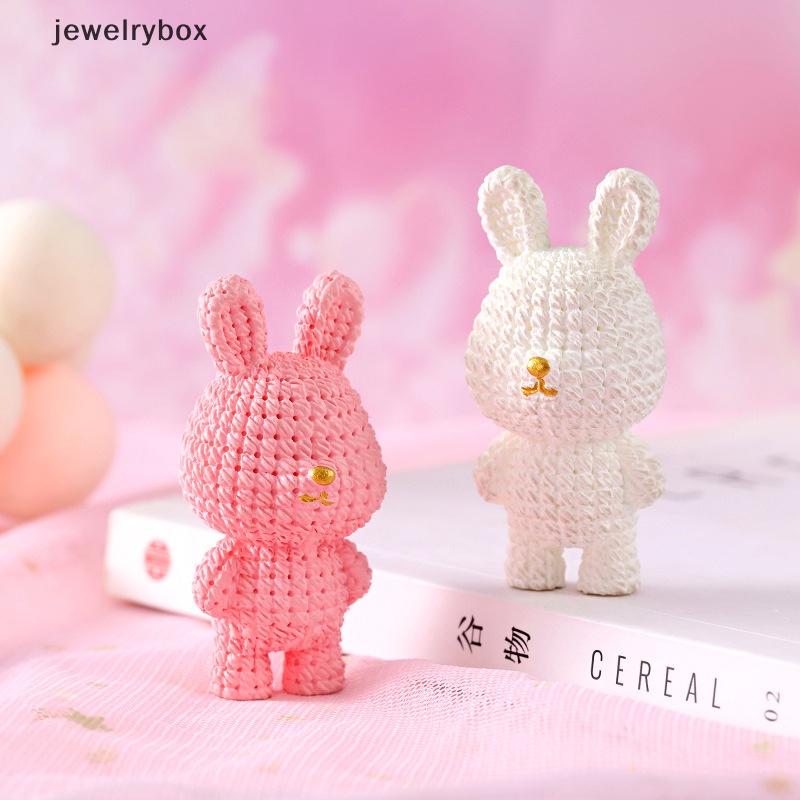 [jewelrybox] 1pc 1: 12rumah Boneka Kelinci Mini Lanskap Mikro Tahun Baru Maskot Kelinci Ornamen Butik