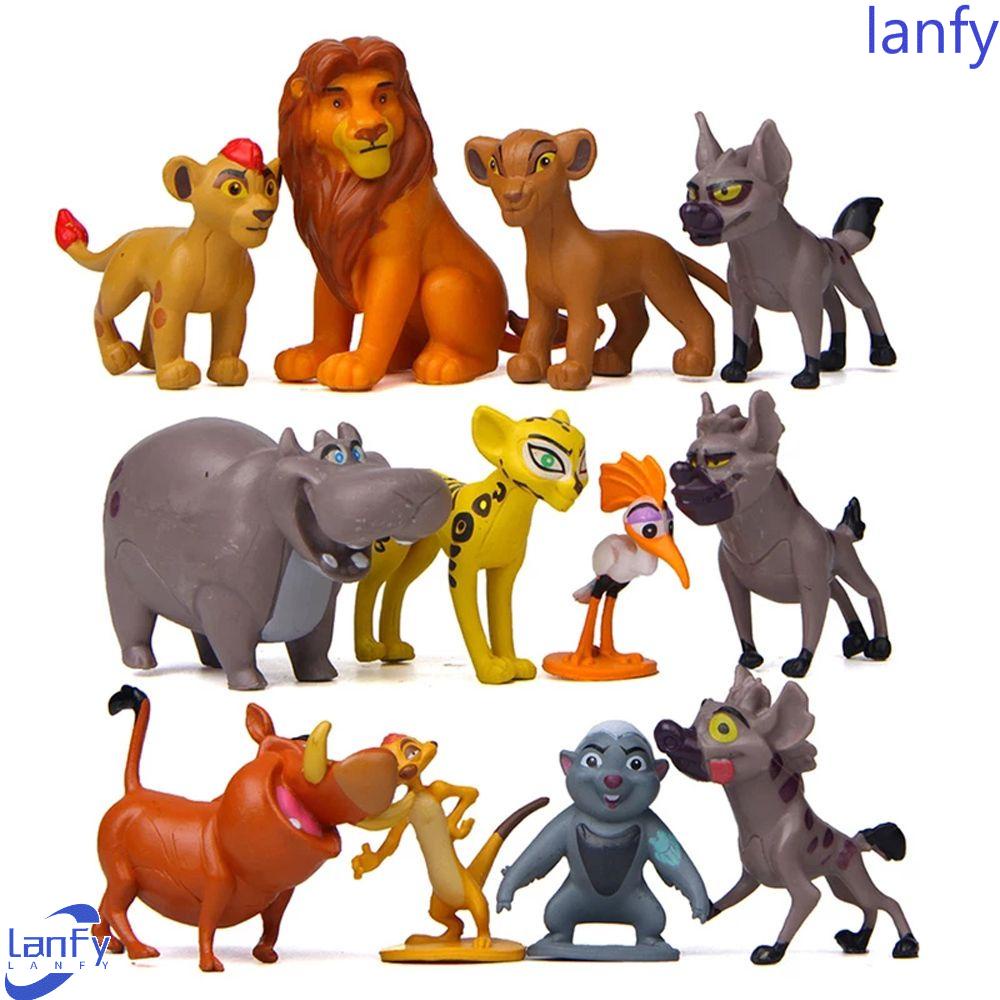 Lanfy Lion King Action Figure Mainan Anak PVC Figure Model Boneka Mainan Ornamen Boneka Anime Lion King