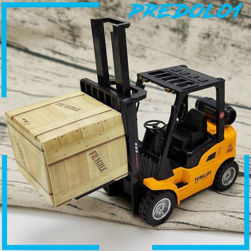 [Predolo1] Mainan Model Forklift Skala1Per50 Cuci Gudang Model Kendaraan Untuk Hadiah Liburan Anak Laki-Laki