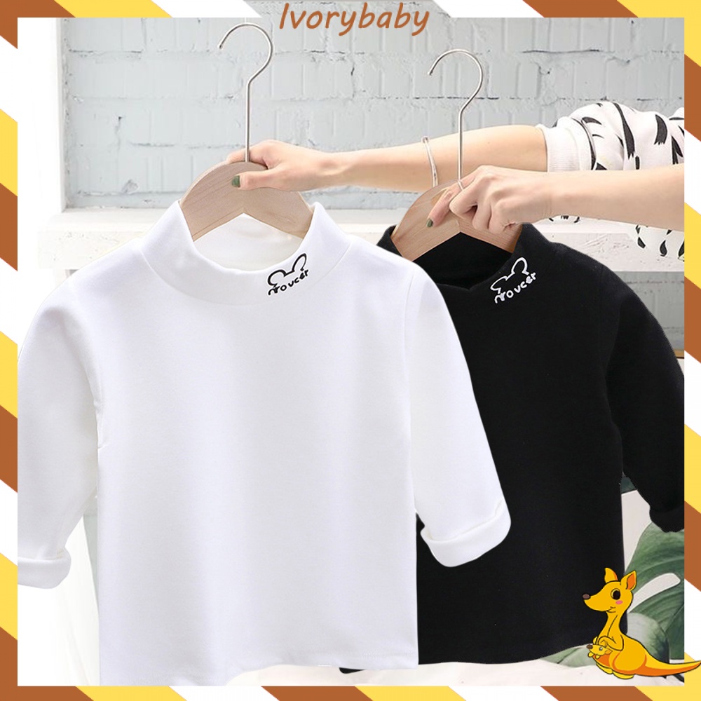 Ivorybaby Kaos bayi anak Manset anak lengan panjang Atasan lengan panjang anak kartun