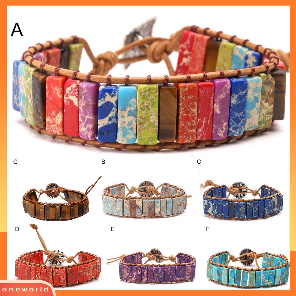 [EONE] Adjustable Handmade Wanita Gelang Tali Kuat Warna-Warni Alami Shell Anyaman Gelang Aksesoris Perhiasan