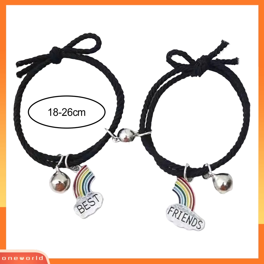 [EONE] 2pcs Braided Bracelet Hand Made Adjustable Pengerjaan Halus Elastis Dinosaurus Dekorasi Hias Minimalis Pasangan ic Senada Gelang Aksesori Pakaian