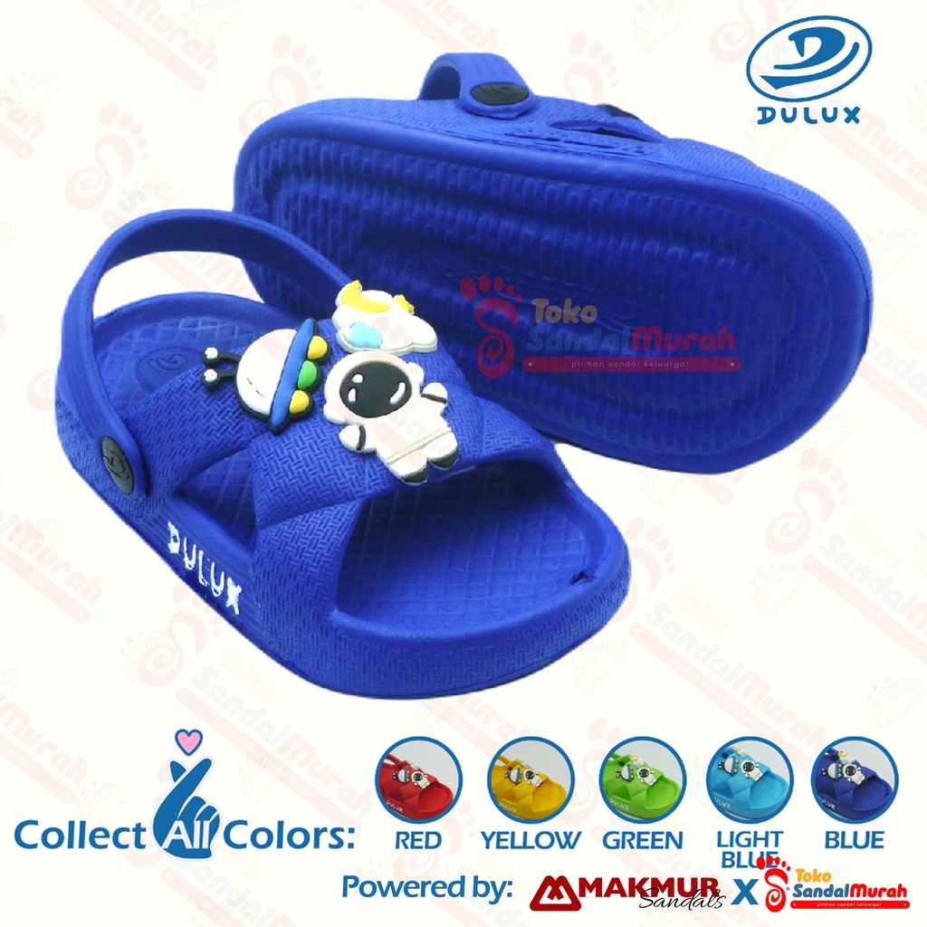 Toko Sendal Murah - Sandal Balita Lucu Uk 20 - 25 / Sandal Motif Astronot Tali Belakang / Sandal Slop Balita Terbaru / Sandal Model Kekinian [Toko Sendal Murah M 539 E-1]