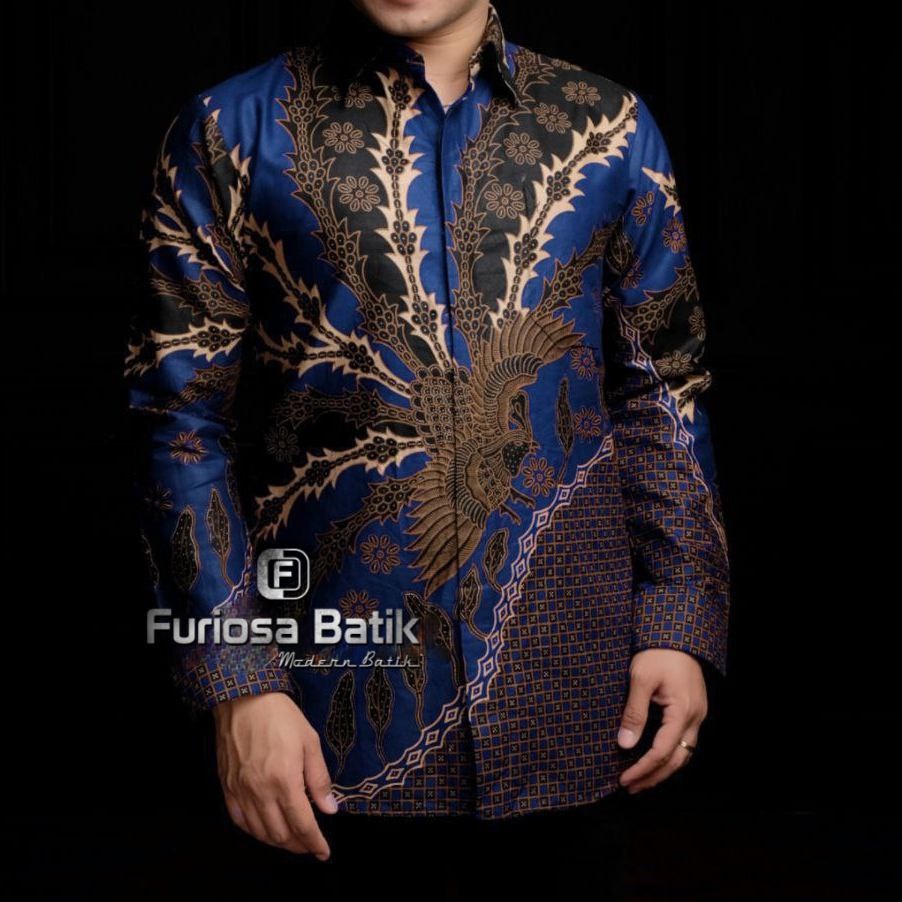 FURIOSA BATIK BATIK PRIA BAJU BATIK PRIA LENGAN PANJANG UKURAN M L XL XXL BN