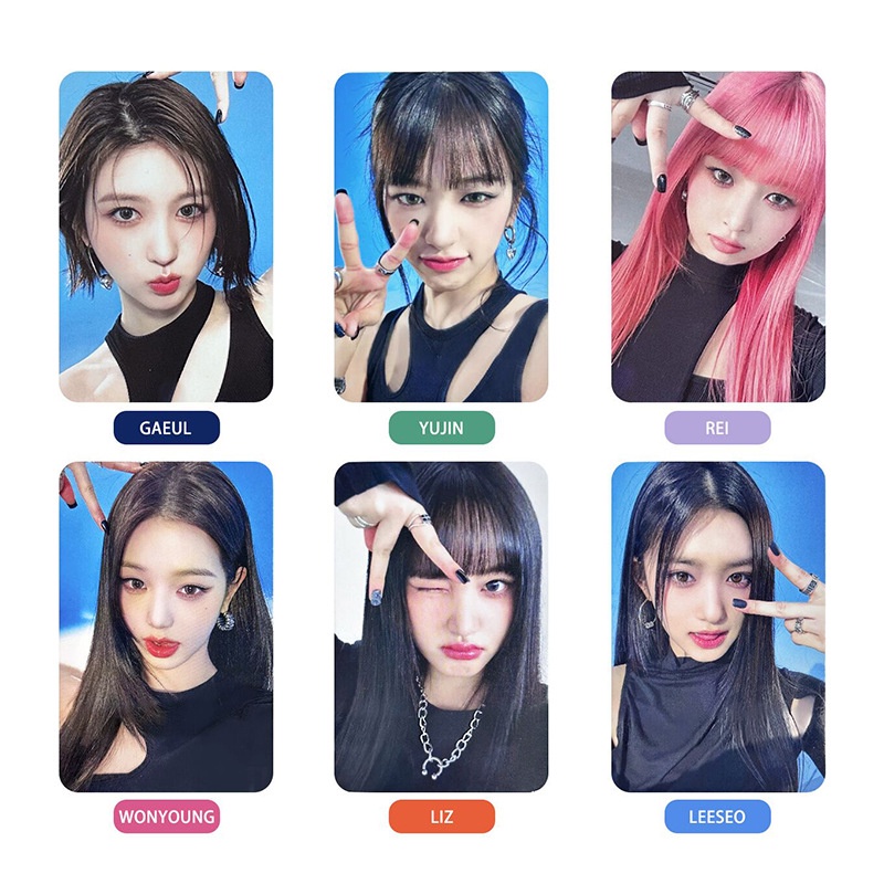 6-7pcs/set IVE I'VE Photocards REI LIZ LEESEO GAEUL YUJIN WONYOUNG Lomo Kartu HAPA KRISTIN Kpop Postcards